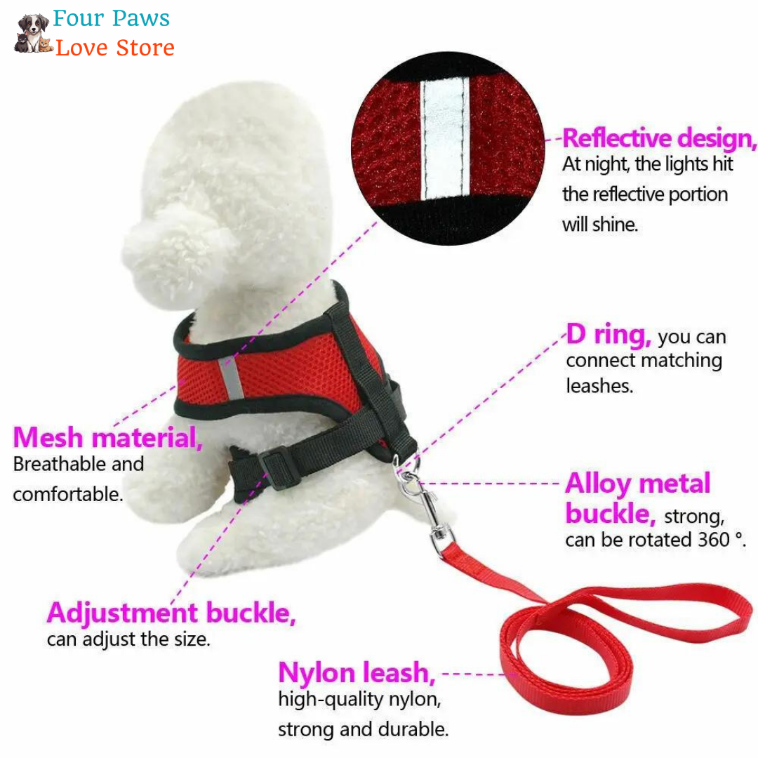 Anti-pull Harness Comfort for Pets - Providing softness and comfort for dogs and cats.