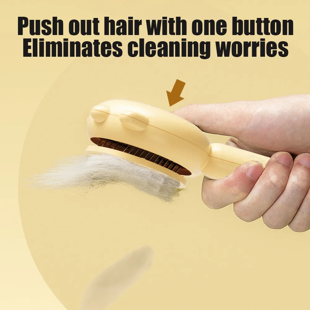Pet hair remover brush and automatic cleaning comb Particle needle for massaging cats and dogs