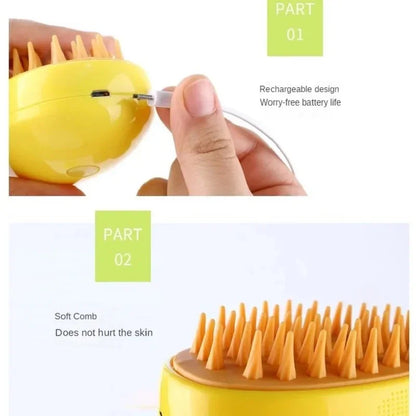 Steam brush for removing hair from Clean-pets