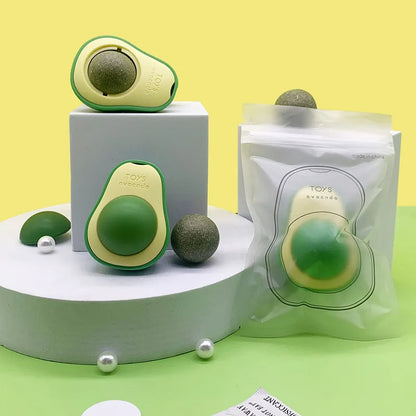 fun avocado catnip toy