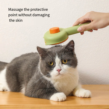Pet hair remover brush and automatic cleaning comb Particle needle for massaging cats and dogs